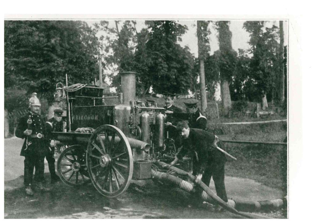 Fire Service in action Harwell, 1912 #236